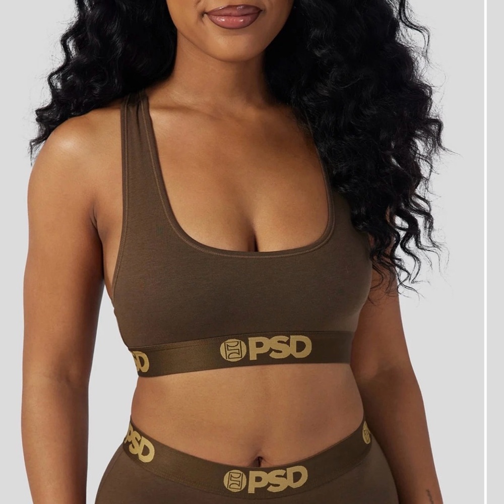 PSD Women's Brown Scoop Sports Bralette